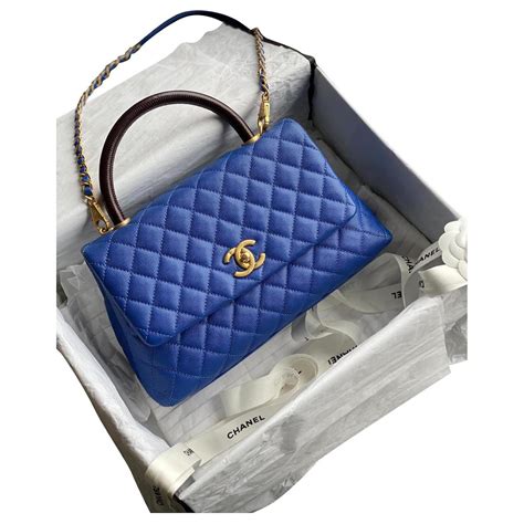 chanel tasche blau